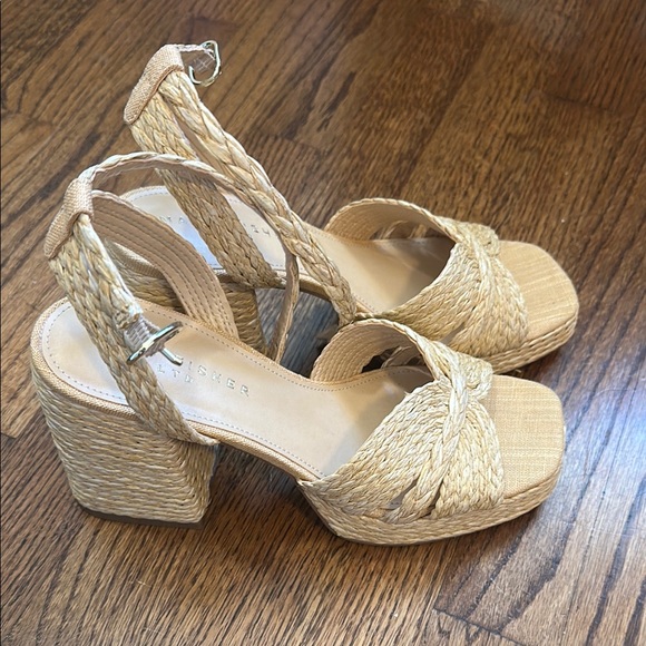 Marc Fisher Shoes - Marc Fisher JANIE Raffia Platform Sandal